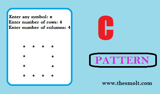 Hollow Rectangle Star Pattern Programming in C