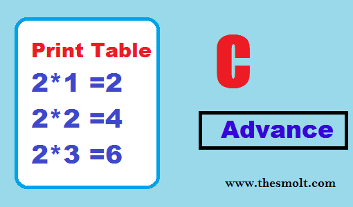 Print a Table in C Program