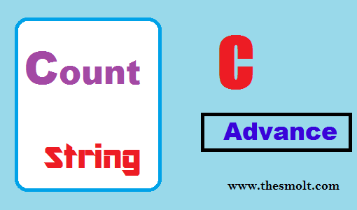 Count Total Number of Words and Character in string in c