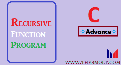 recursive function program in c