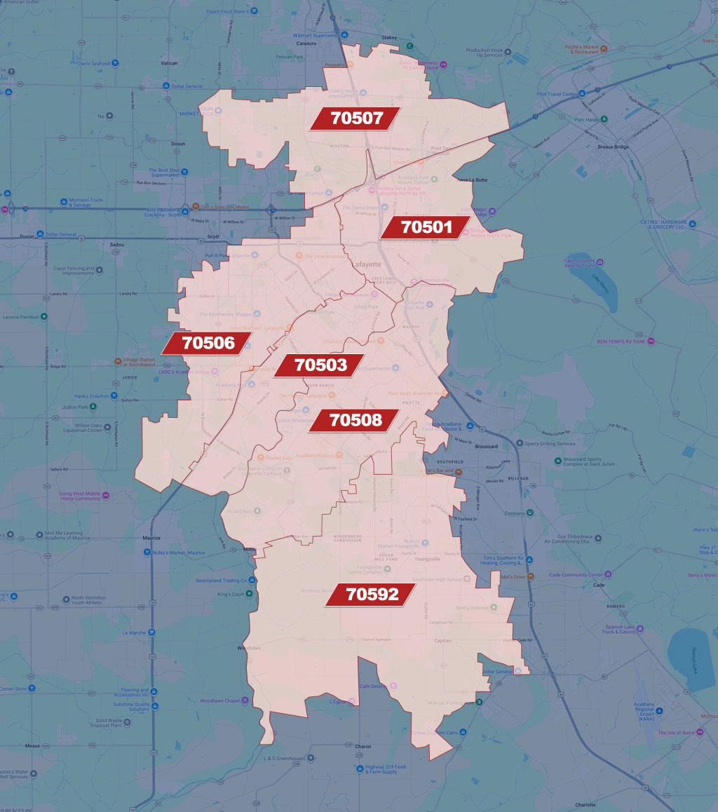 Best Coffee Shops For Remote Workers In Lafayette LA 2026 Guide Lafayette LA Zip Code Map 
