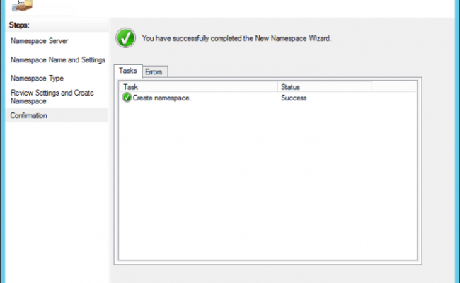How To Configure A Distributed File System (DFS) Namespace