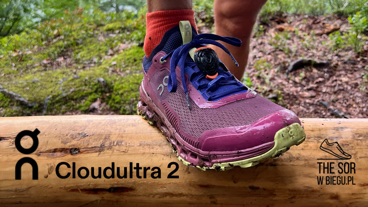But trailowy On Cloudultra 2 widziany z przodu.