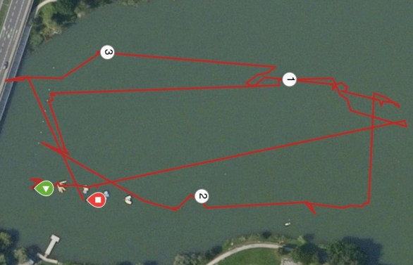 Silesiaman ślad GPS pływanie Ślad GPS na pływaniu