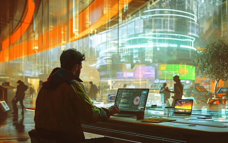 Custom Software Development Services Top Us Software Developers - Premium Abstract Background Gallery - Desktop