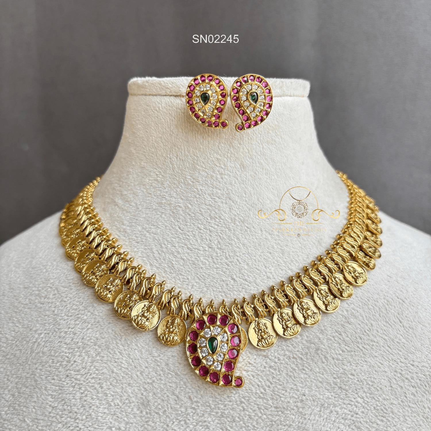Goddess Lakshmi Kasu Necklace