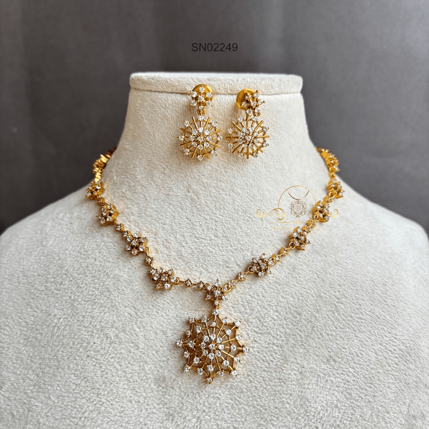 AD Stone Necklace Set