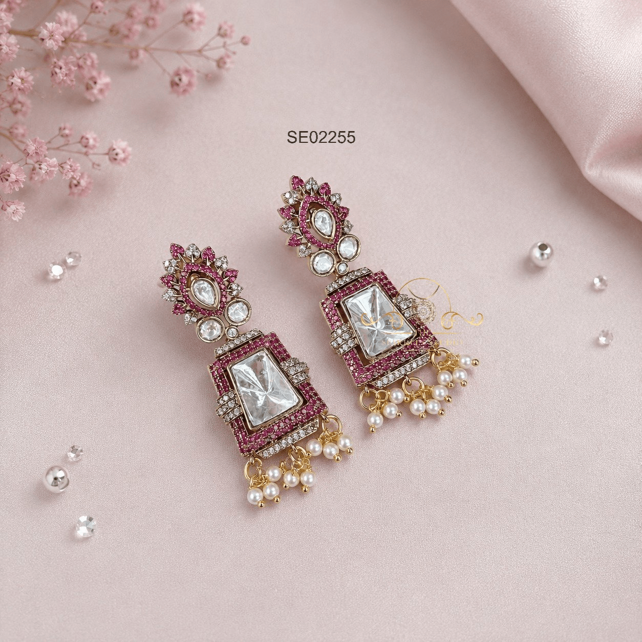 Shimmering Drop Earrings