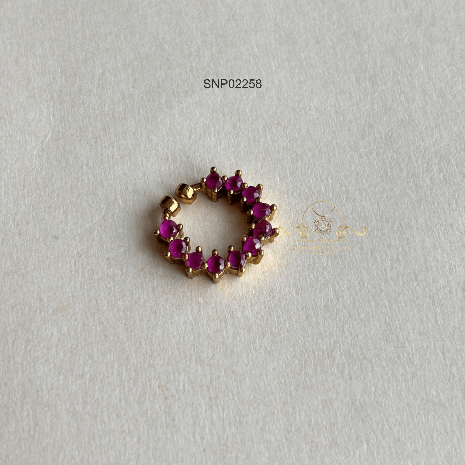 Ruby Nose Pin