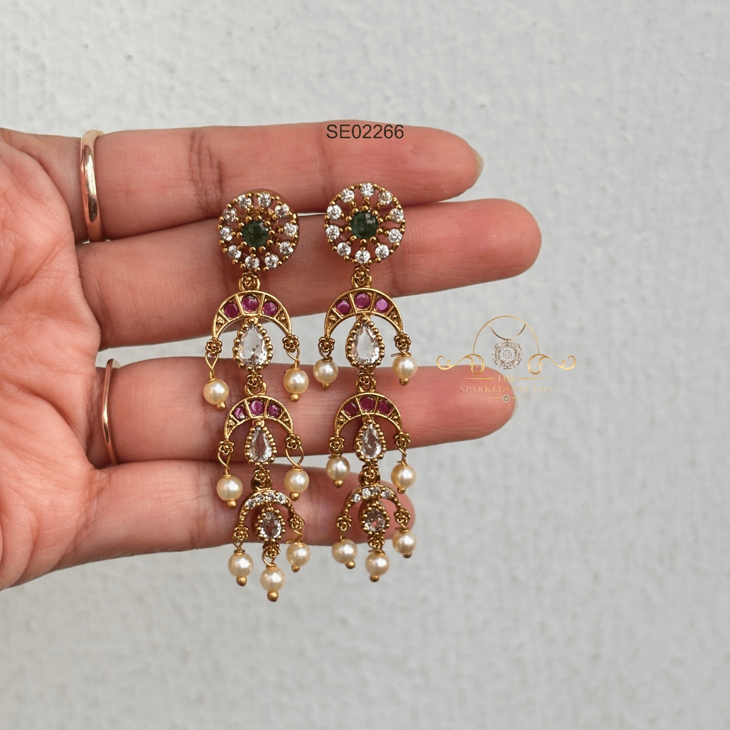 Beautiful Stone Drop Earrings