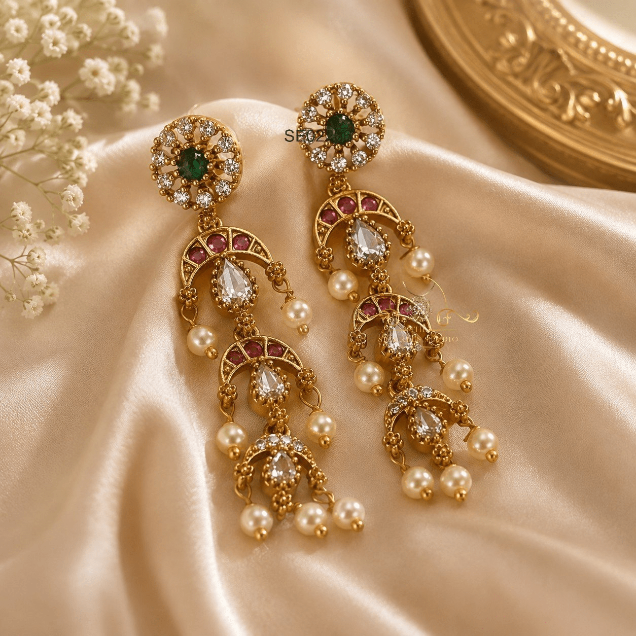 Beautiful Stone Drop Earrings
