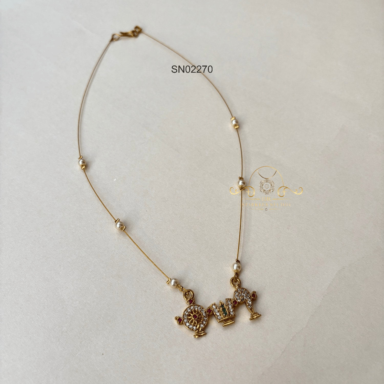 Sanku Chakra Invisible Chain Necklace