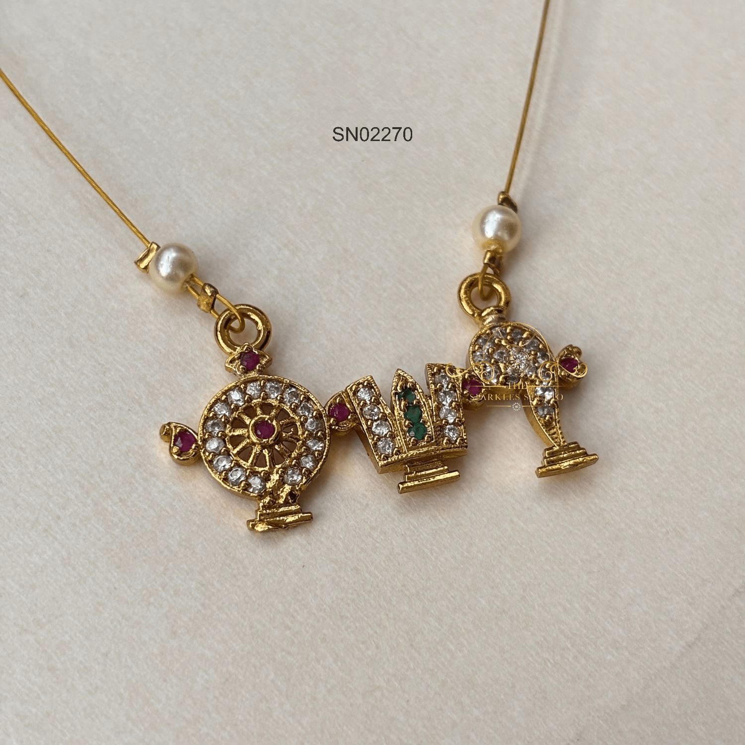 Sanku Chakra Invisible Chain Necklace