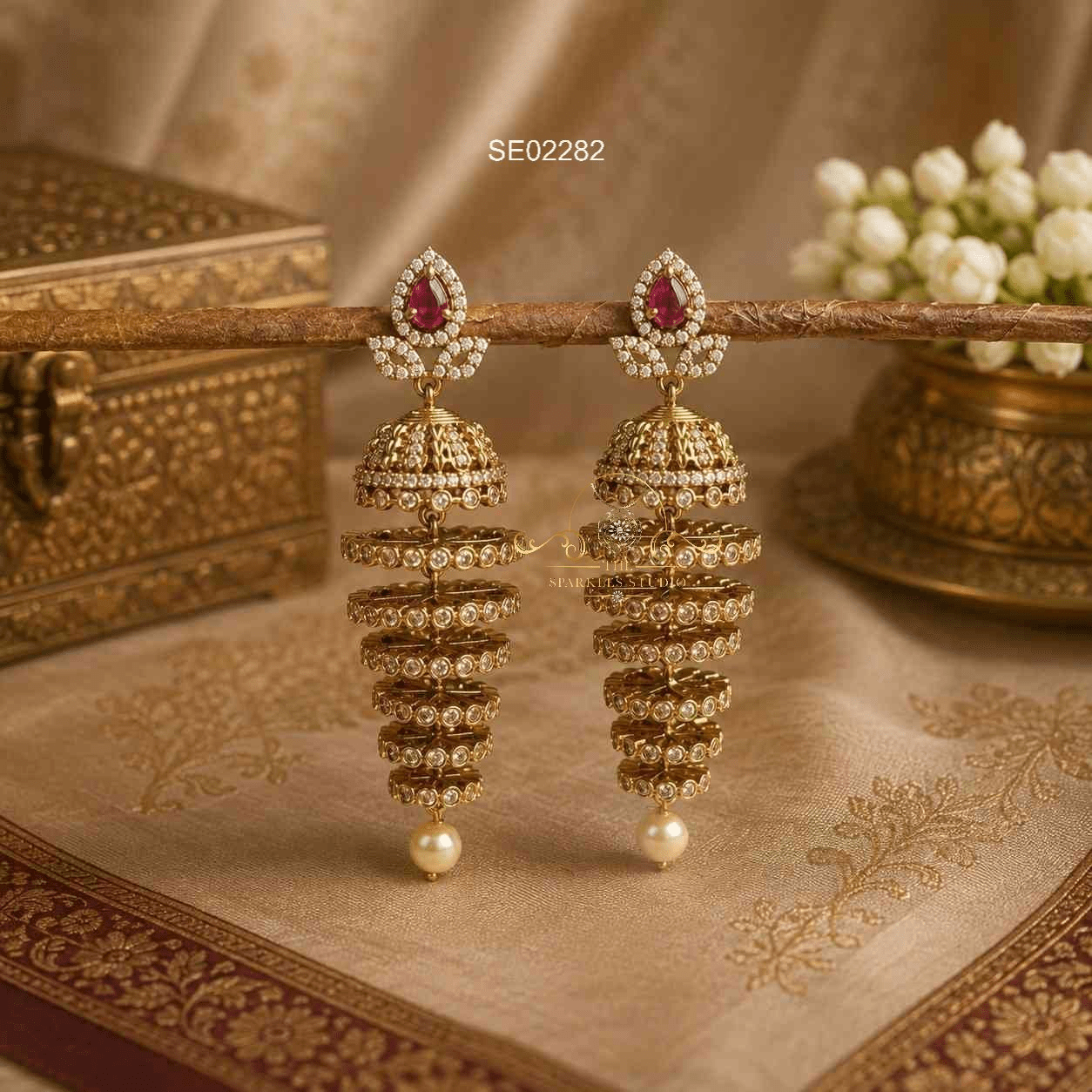 Ruby AD Layered Jhumki