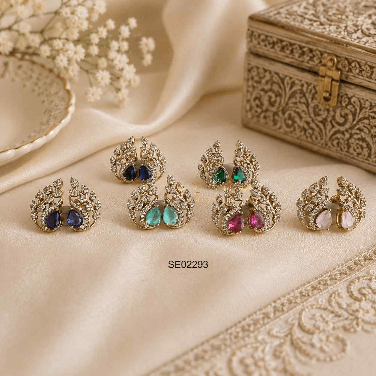Screw Back Victorian Earrings