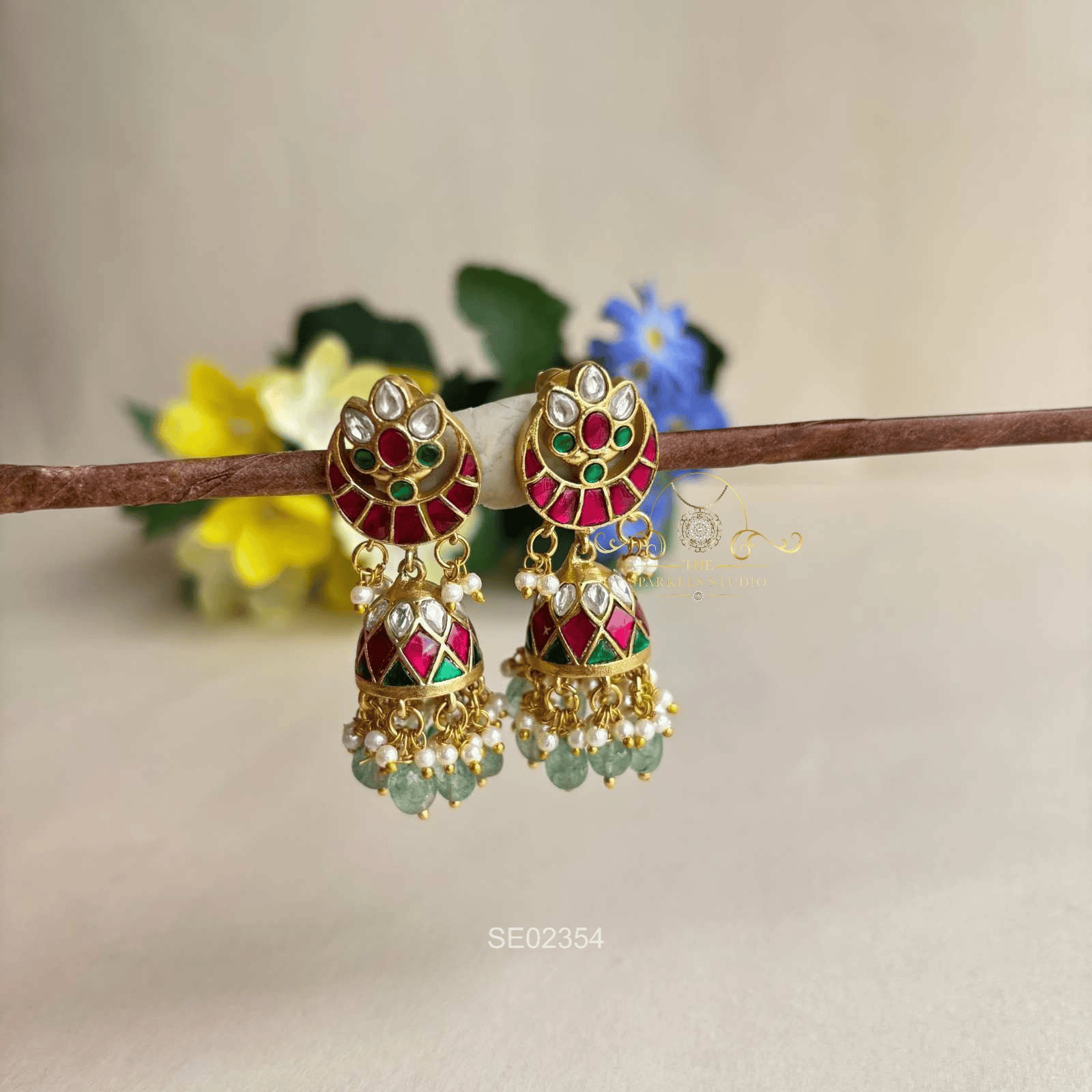 Jadau Chandbali Jhumki