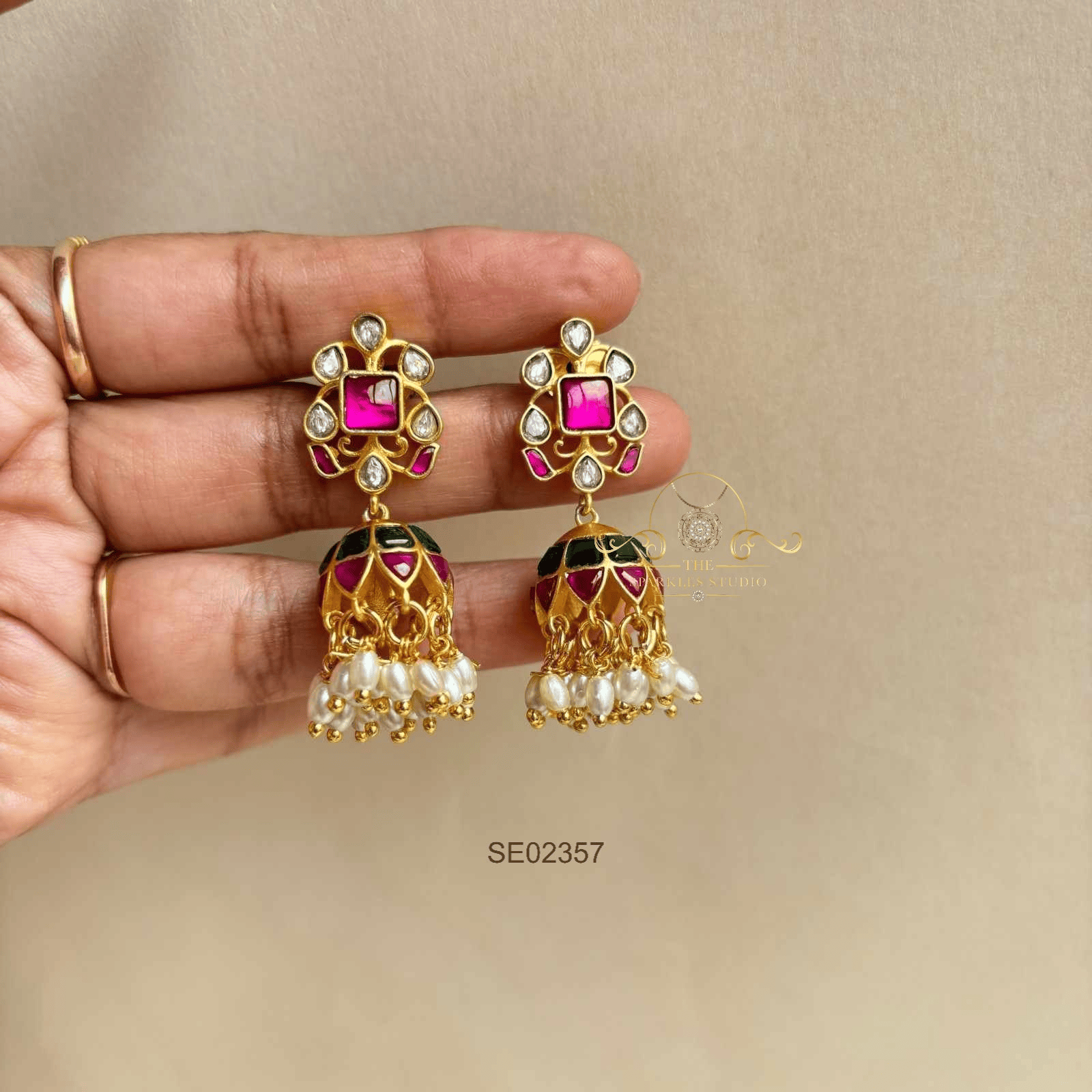 Jadau Kundan Jhumki
