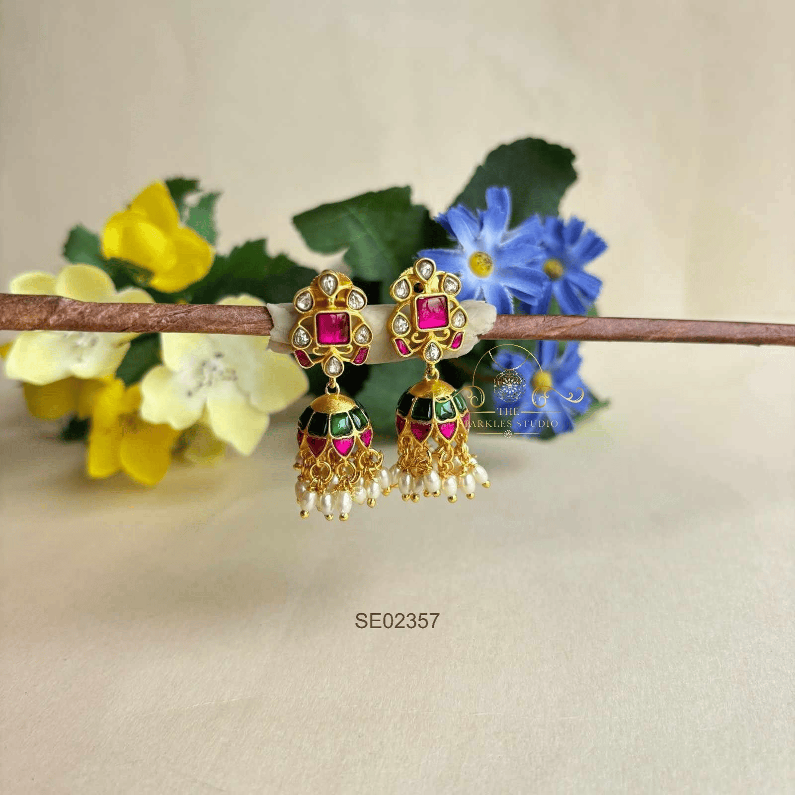 Jadau Kundan Jhumki