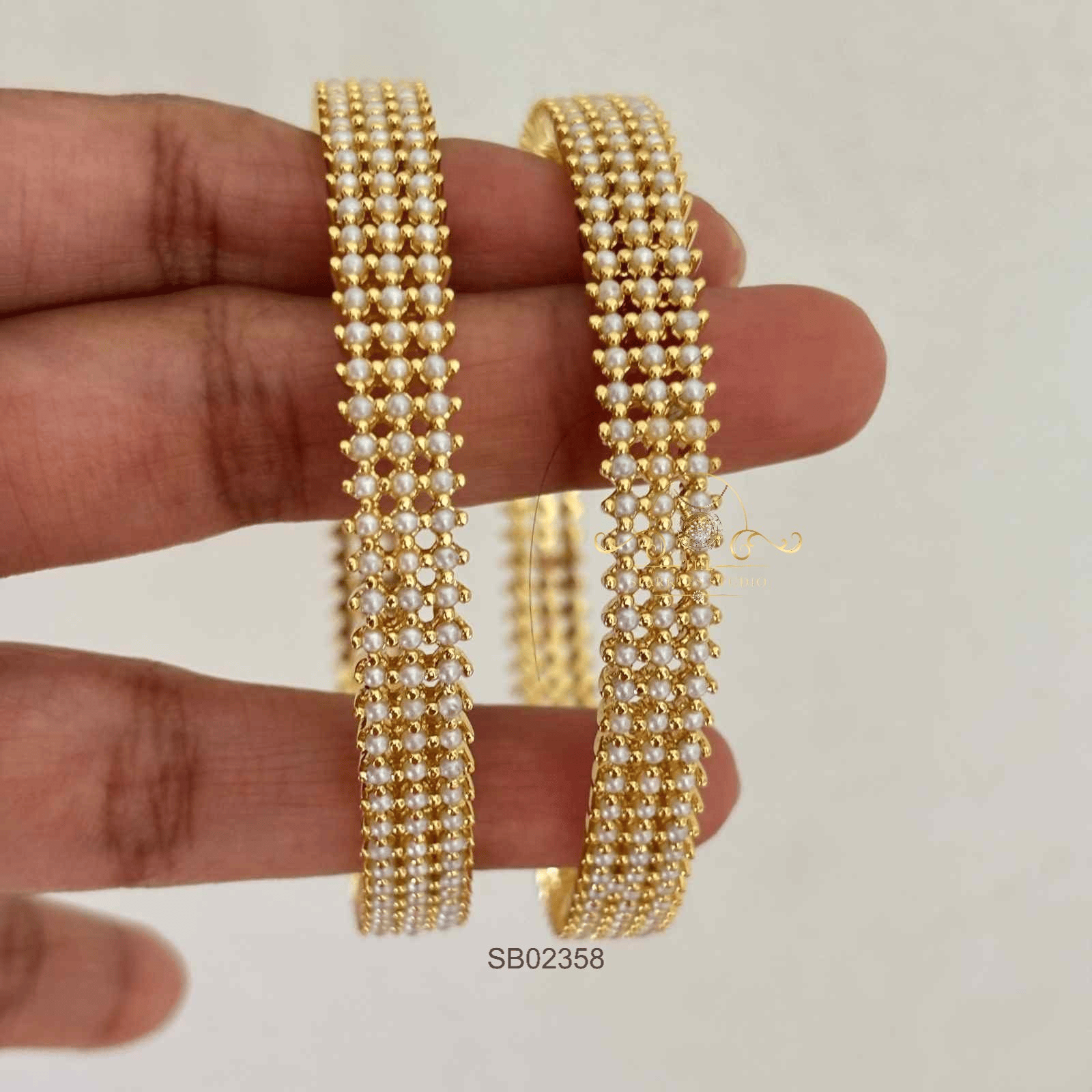 Three Layer Hyderabad Pearl Bangles