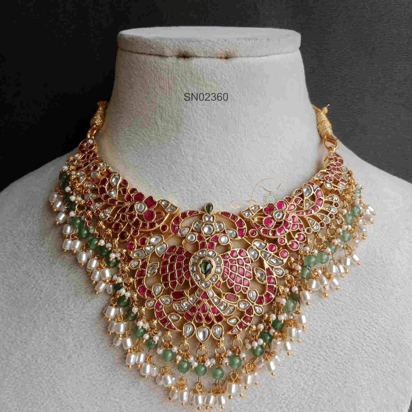 Heritage Jadau Gandaperunda Necklace