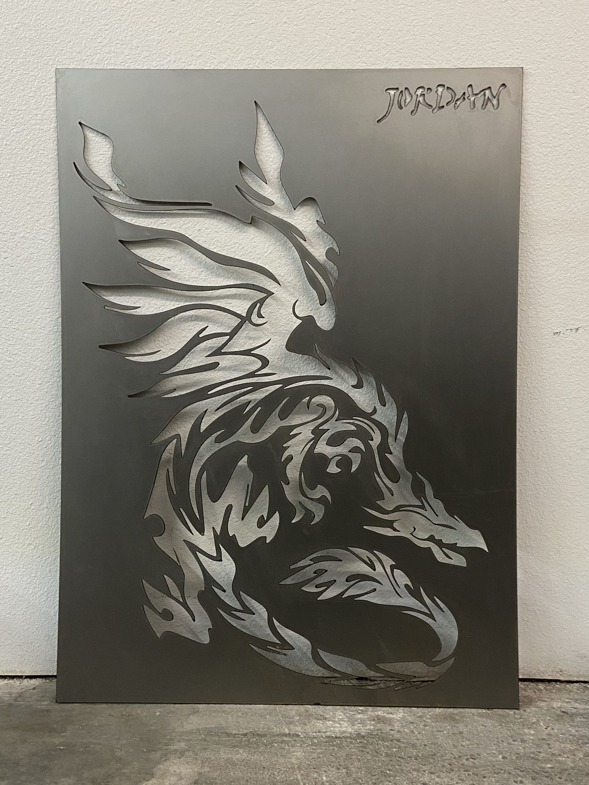 Custom steel poster