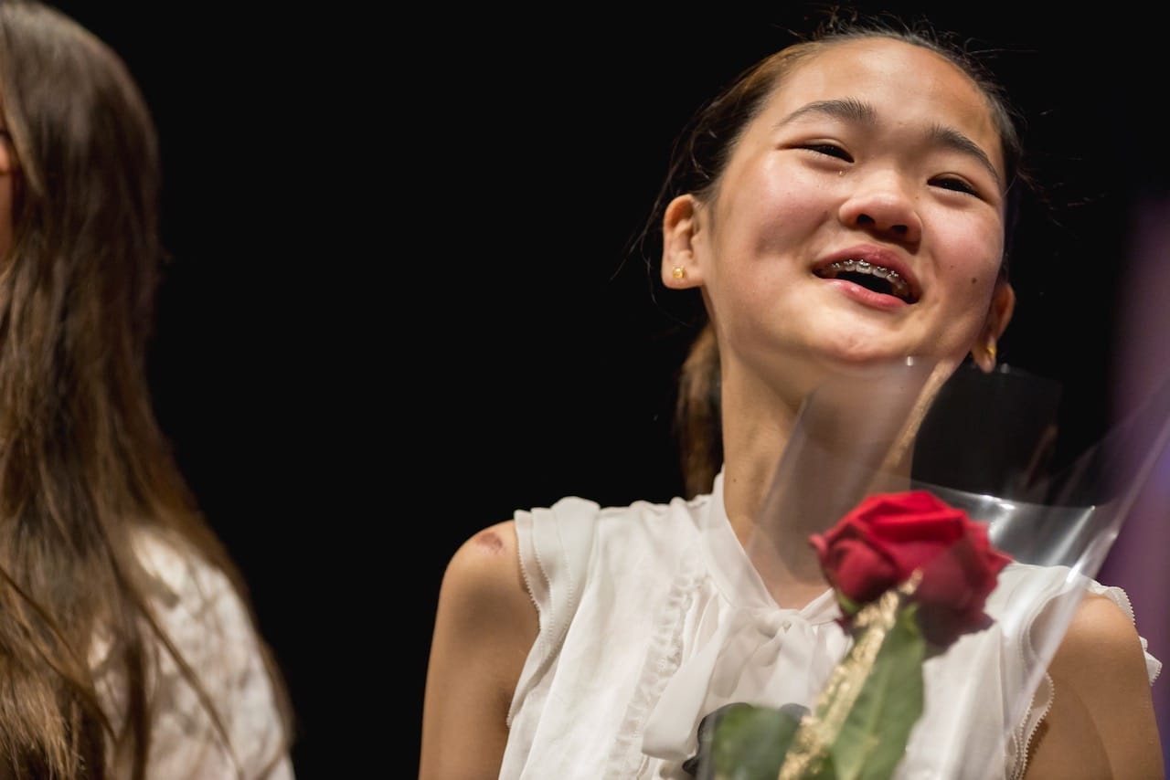 girl smiling