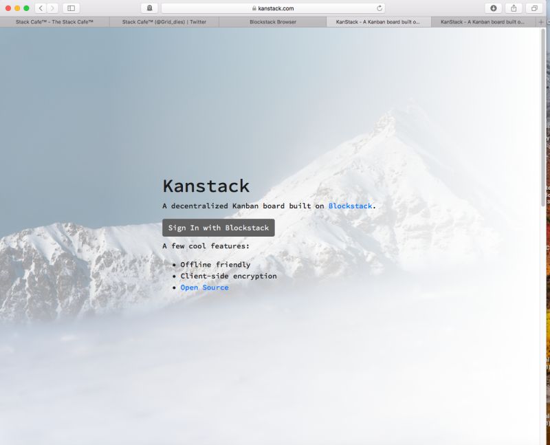 Blockstack A New Dapp Kanstack Kanban Boards The Stack Cafe - Premium Gradient Background Gallery - Ultra HD