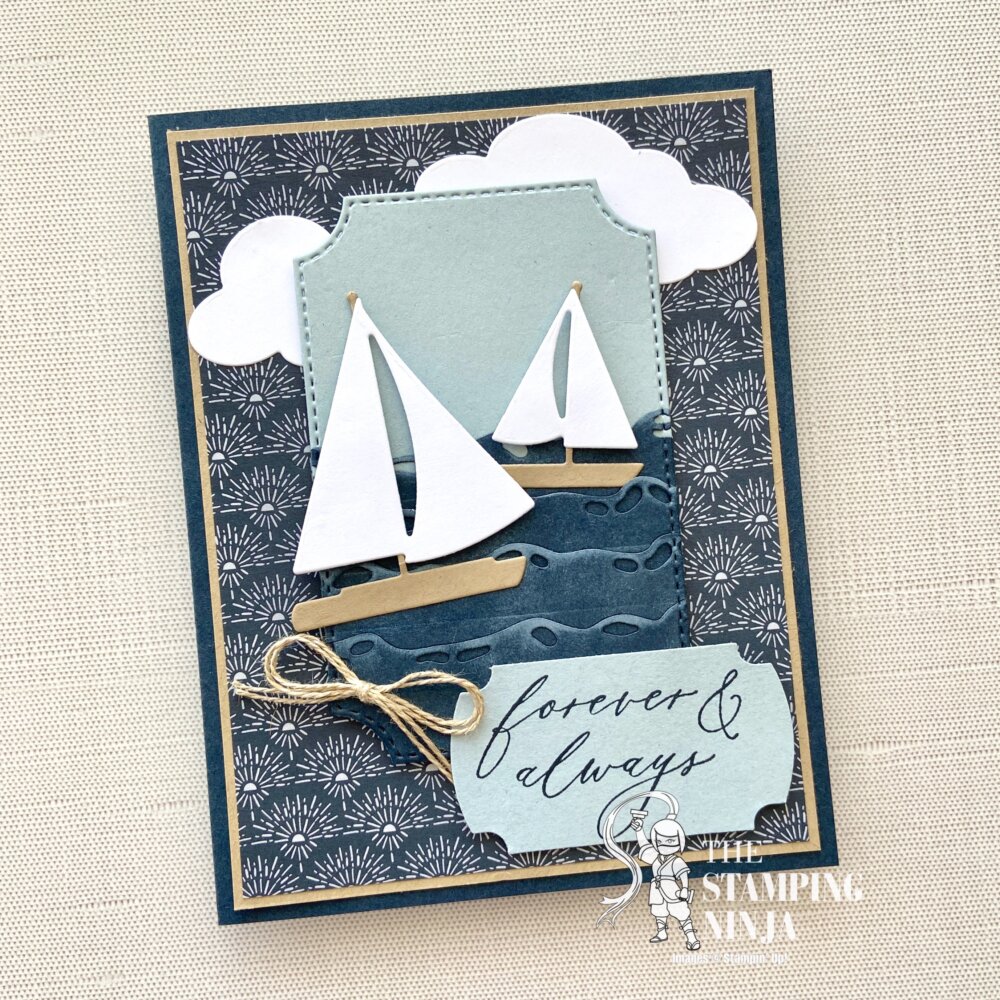 Sunrise Sailing Forever & Always Anniversary Card