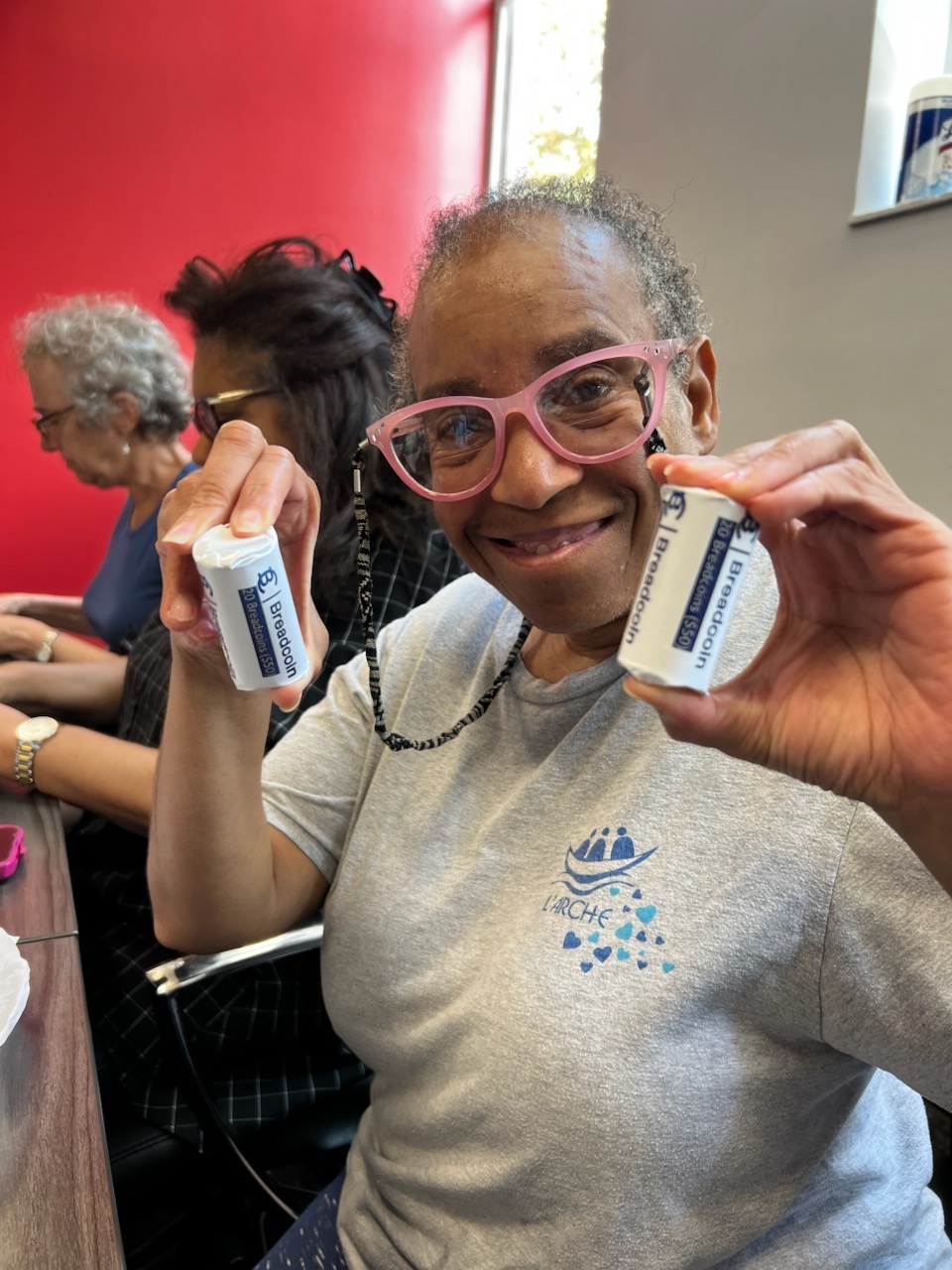 Eileen volunteering for a nonprofit