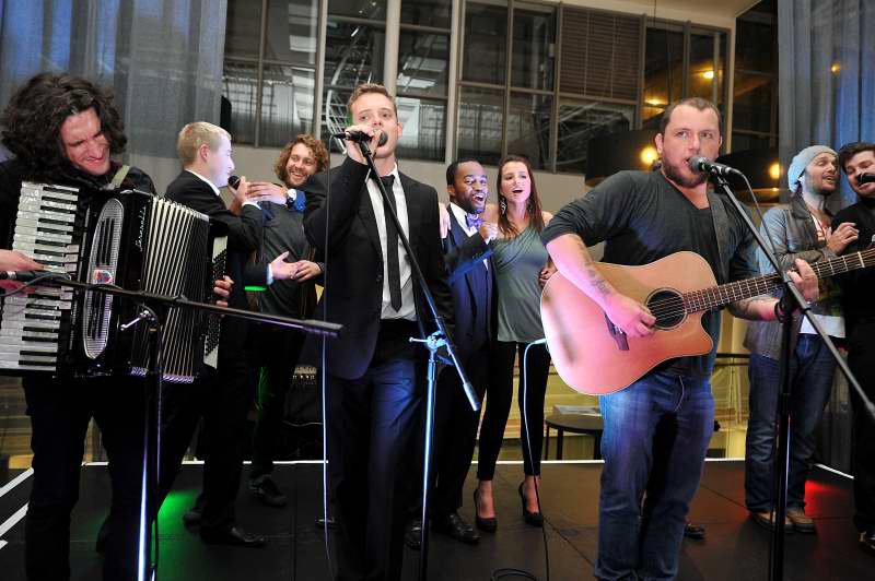 Some of the artists from the night