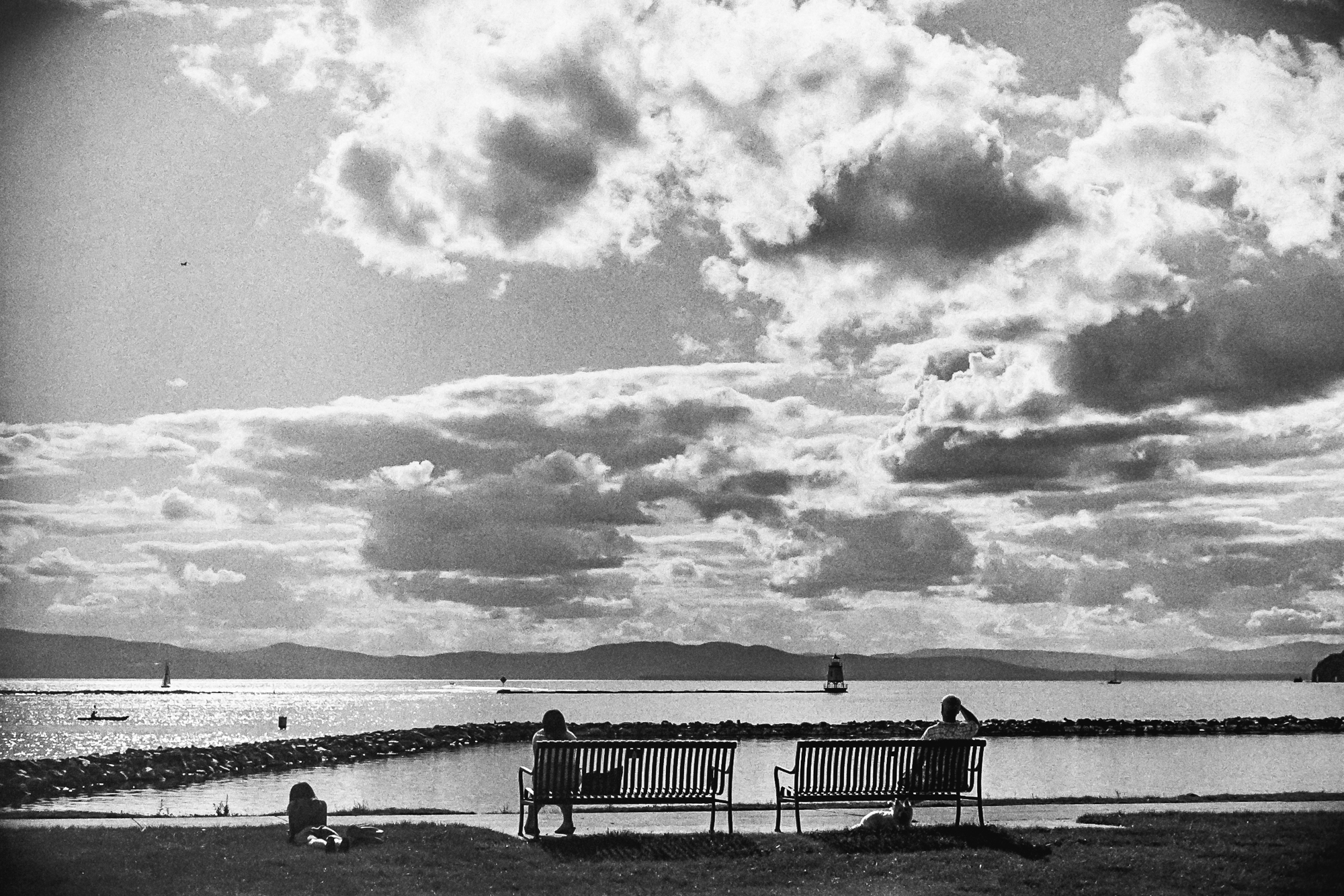 I spent six years enjoying this view in downtown Burlington, Vermont. This angle has been shot endlessly, but it is an iconic spot by the water, and on where I have spent many a time just gazing out towards the setting sun. ||Summer 2013 | Burlington, VT ||