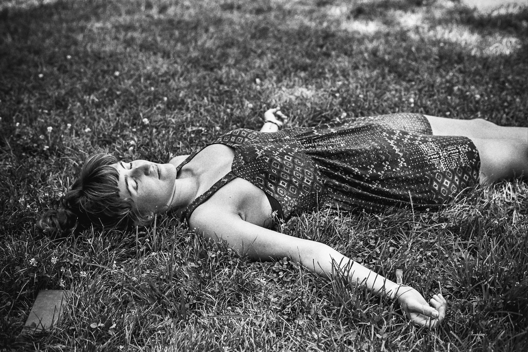 Jade is an amazing human; here she takes a moment to enjoy the warm evening grass. || Summer 2015 | Central Park, NY ||