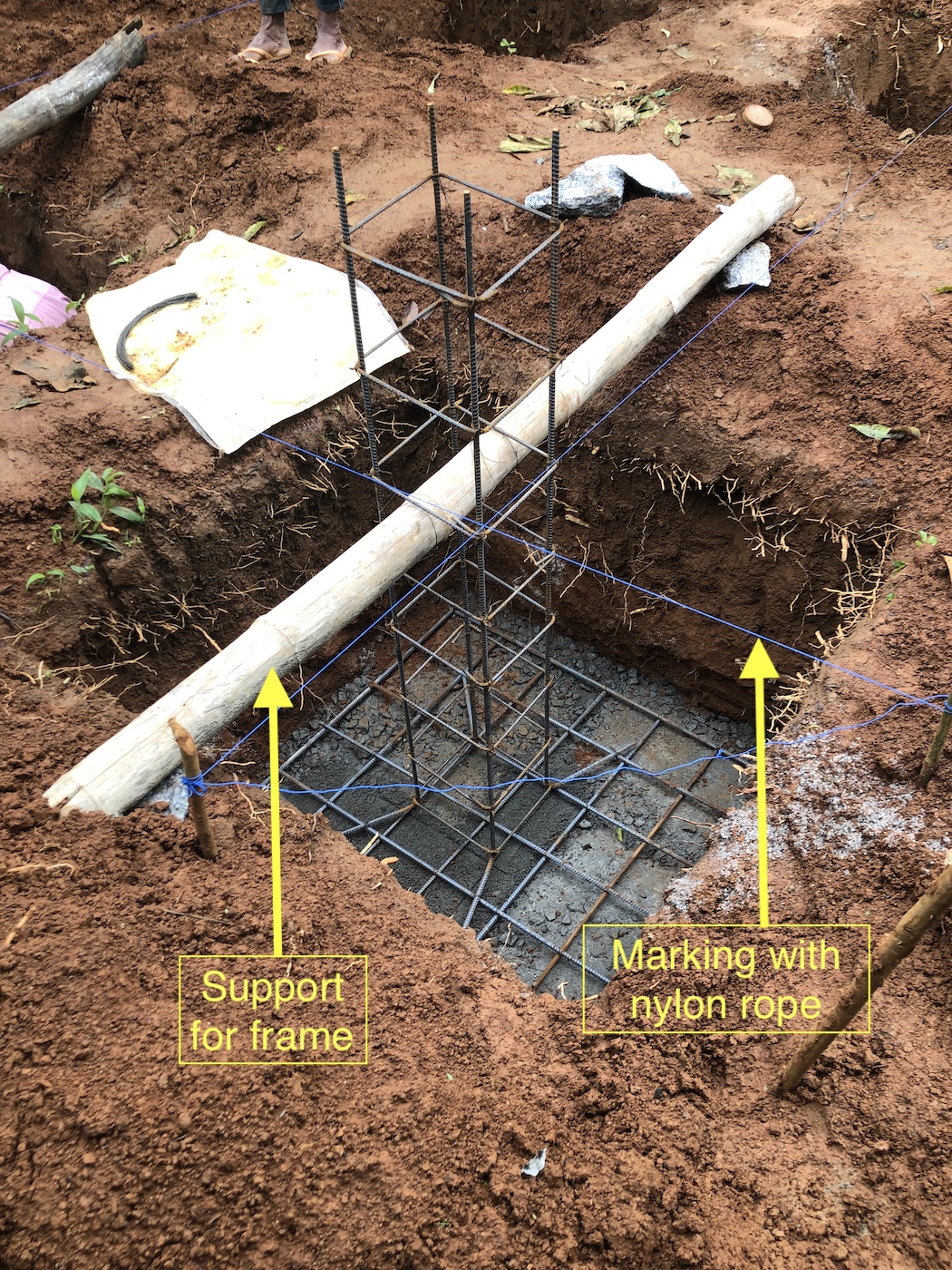 Cheap foundation pillars for a shipping container