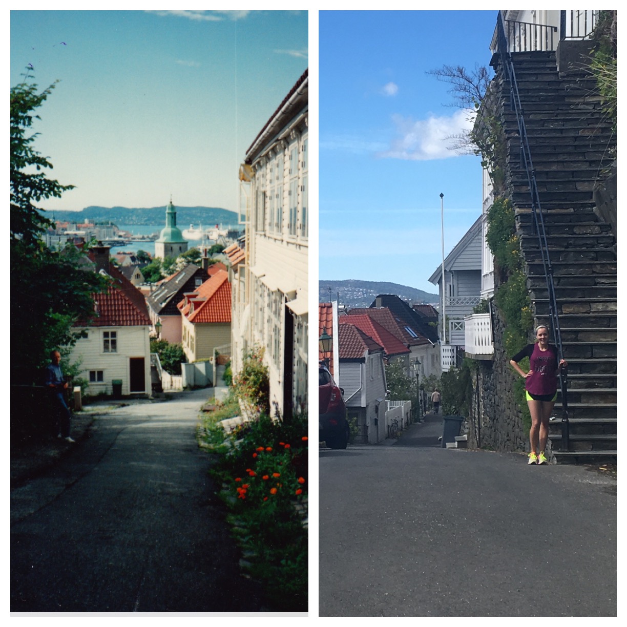 My bestafar and then me by his mothers house in Bergen
