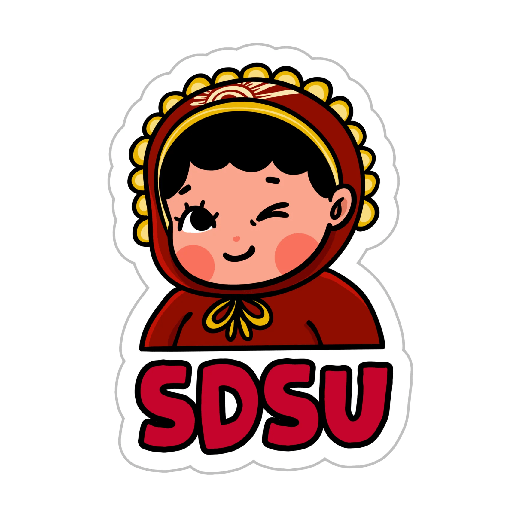 Sdsu University Stickers The Stkr Store