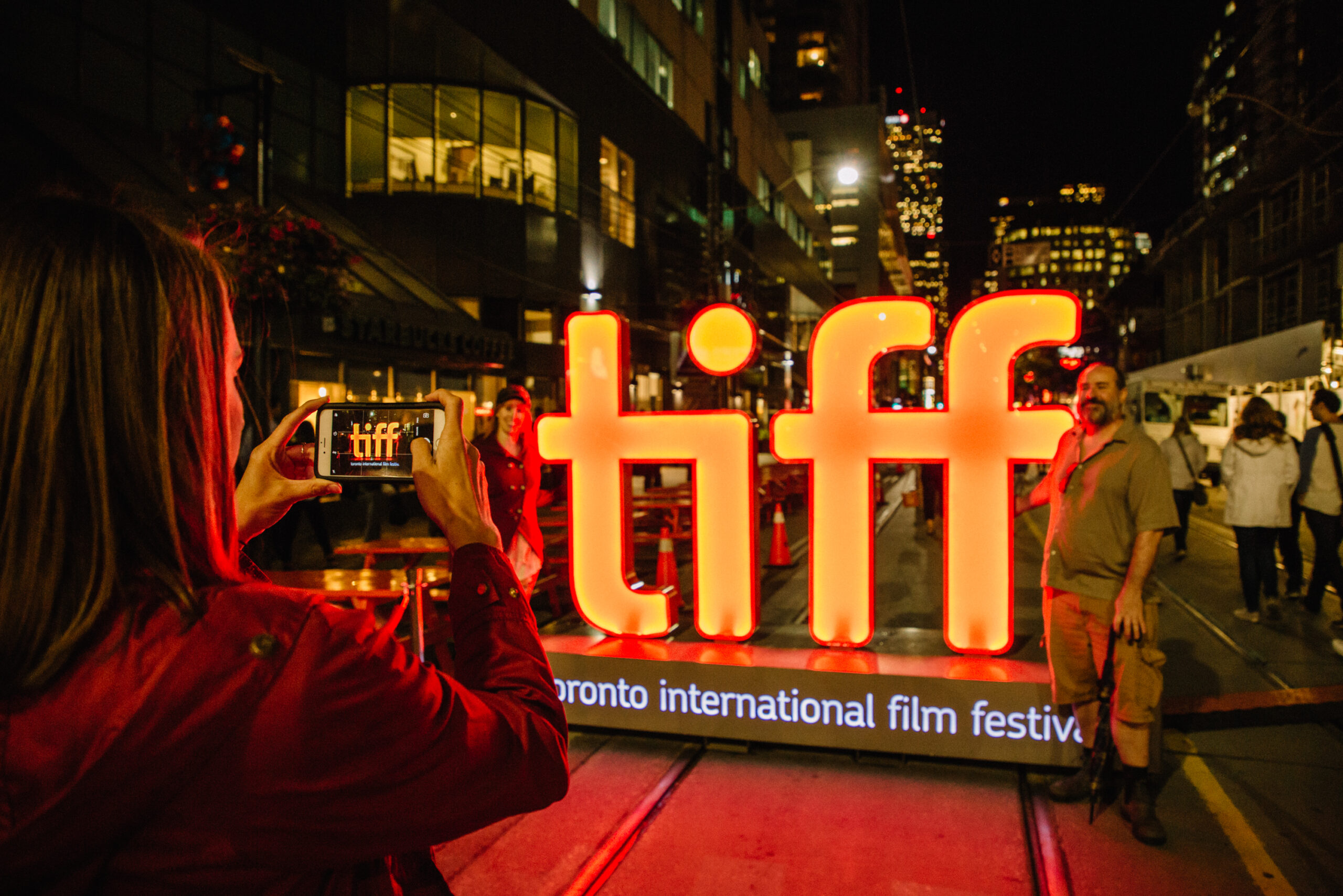 Photo of neon sign that says tiff