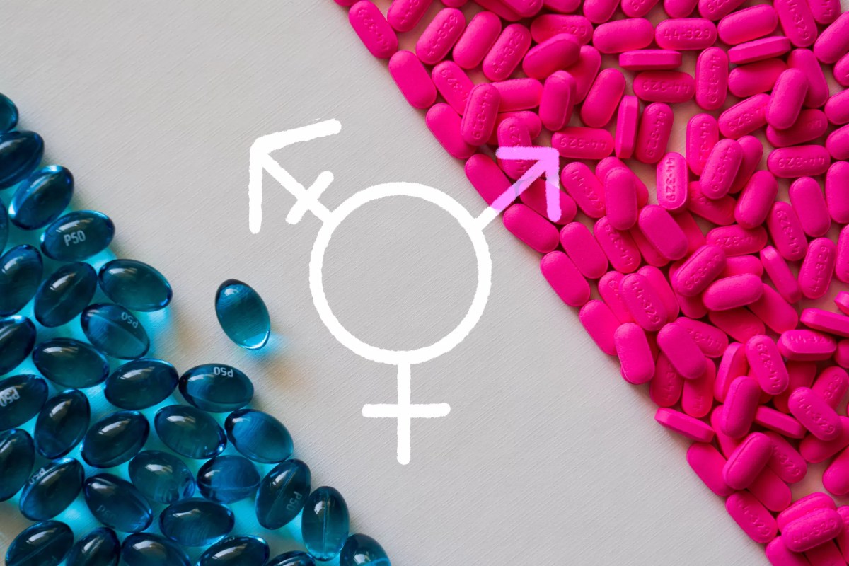 Stock photo demonstrating transgender symbol