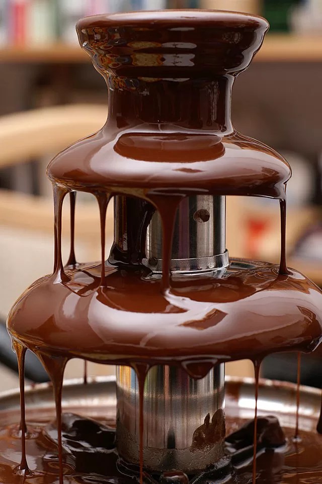 Photo of a chocolate fountain