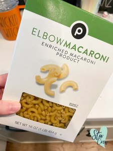 Elbow noodles for the macaroni salad