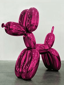 צילום מתערוכת Jeff Koons, איריס עשת כהן