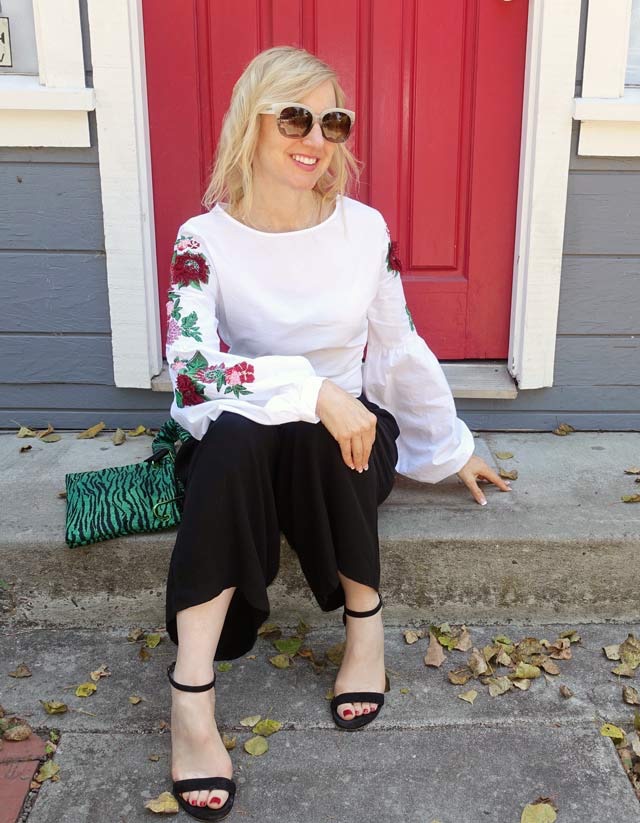 Can you wear an embroidered top and not go boho?