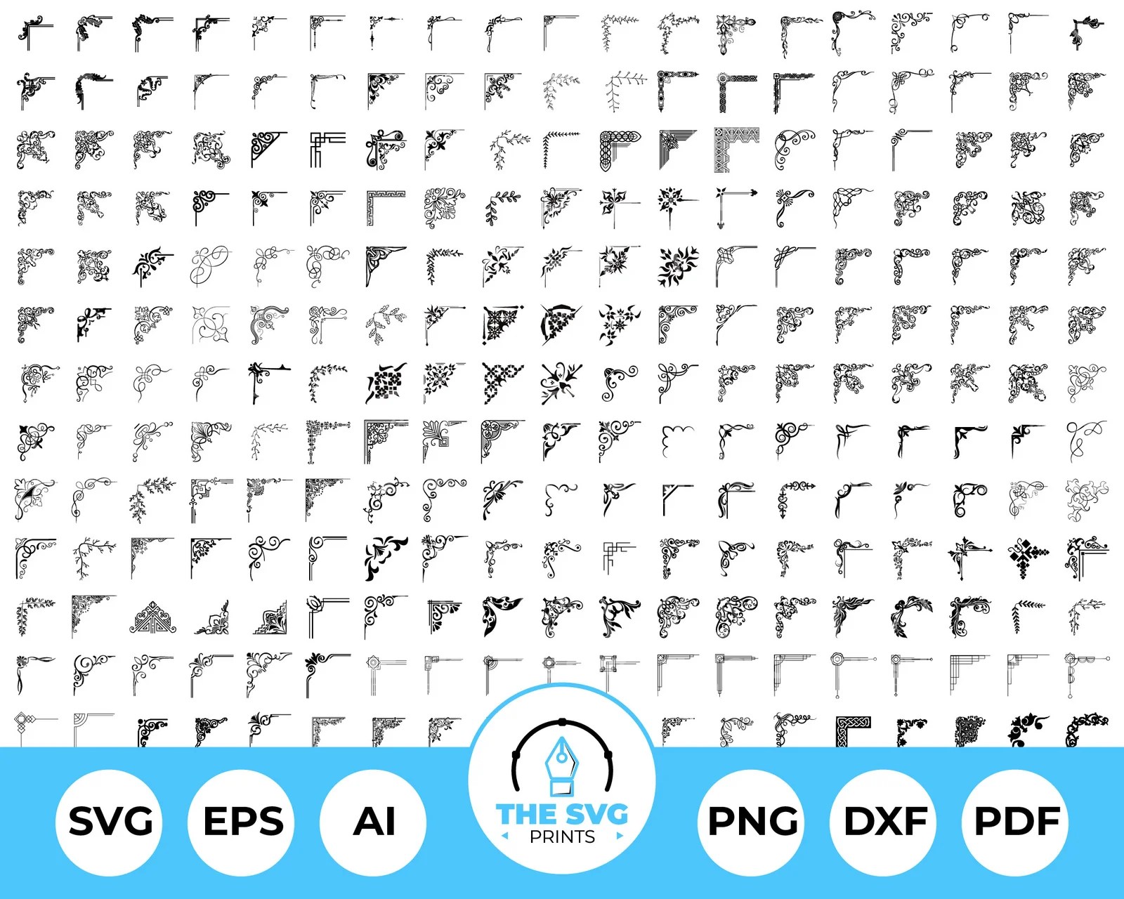 Corner SVG Mega Bundle-TheSVGPrints-01