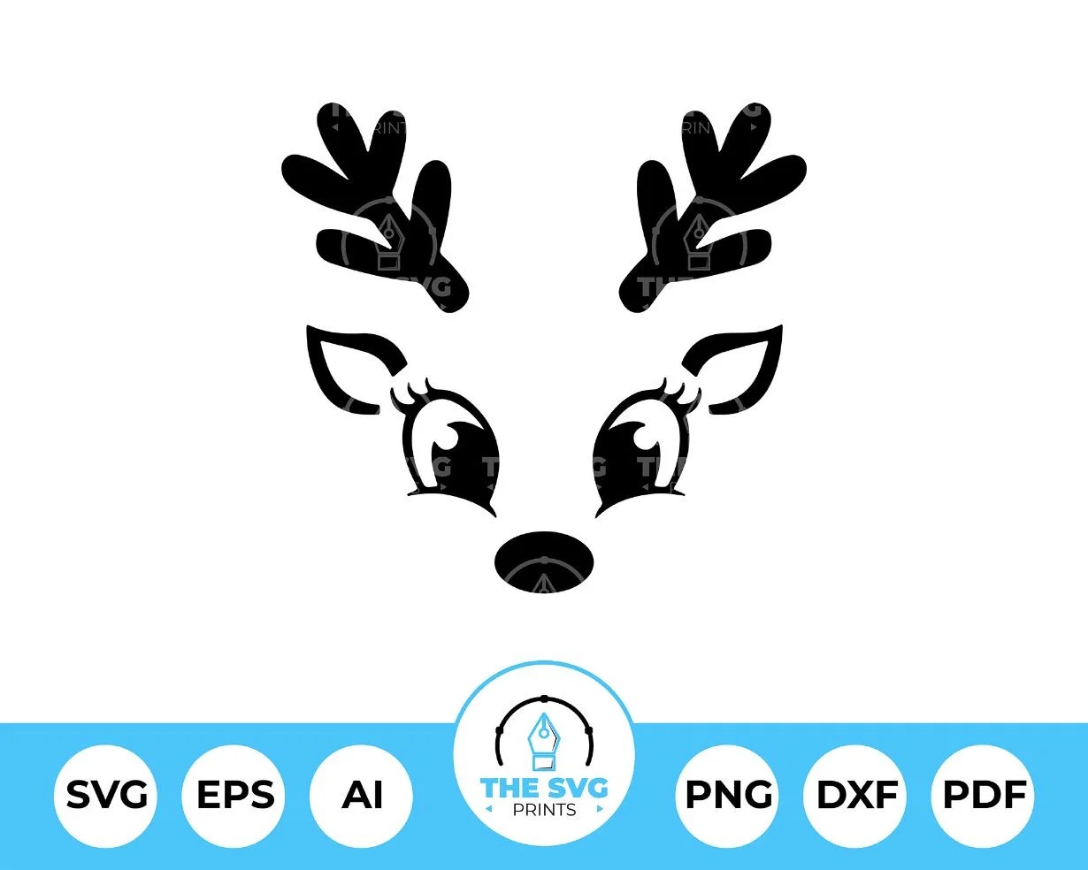 Reindeer Tshirt SVG For Christmas – The SVG Prints