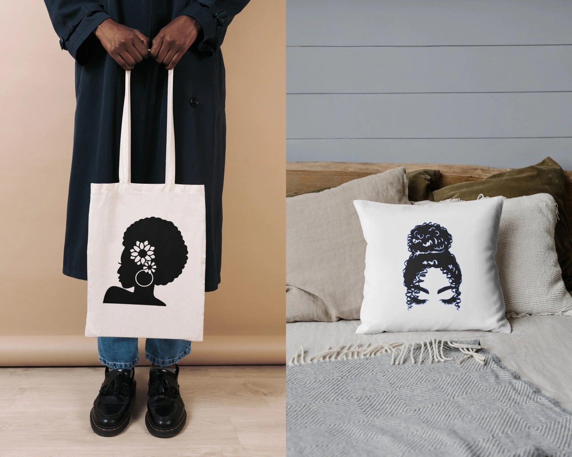 Black Women Silhouette SVG Bundle – The SVG Prints