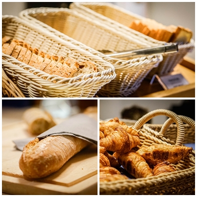 collage of the breakfast at room of Hotel Kyriad Orly Aéroport