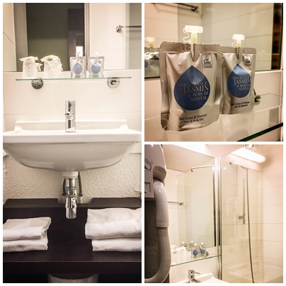 bathroom collage of the Hotel Kyriad Orly Aéroport