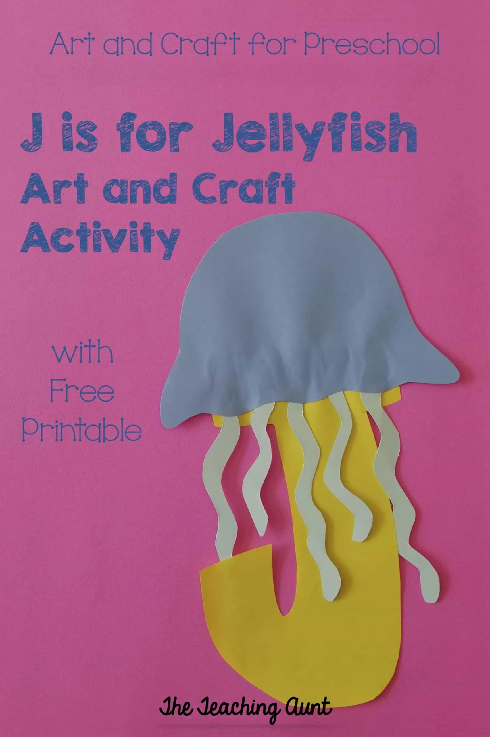 Jaguar paper plate mask craft. J Is For Jellyfish Art And Craft The Teaching Aunt