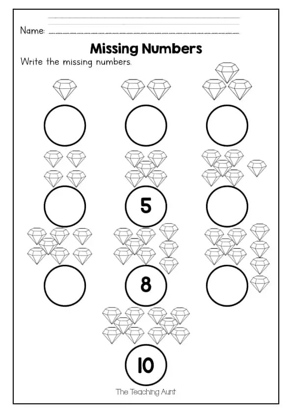 free count and write numbers worksheets the teaching aunt