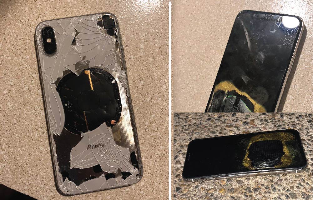 Apple iphone x explodes on update