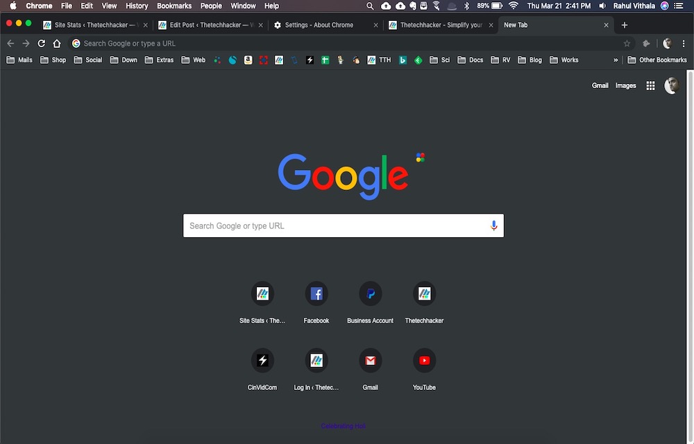 How to enable the dark mode on Google Chrome